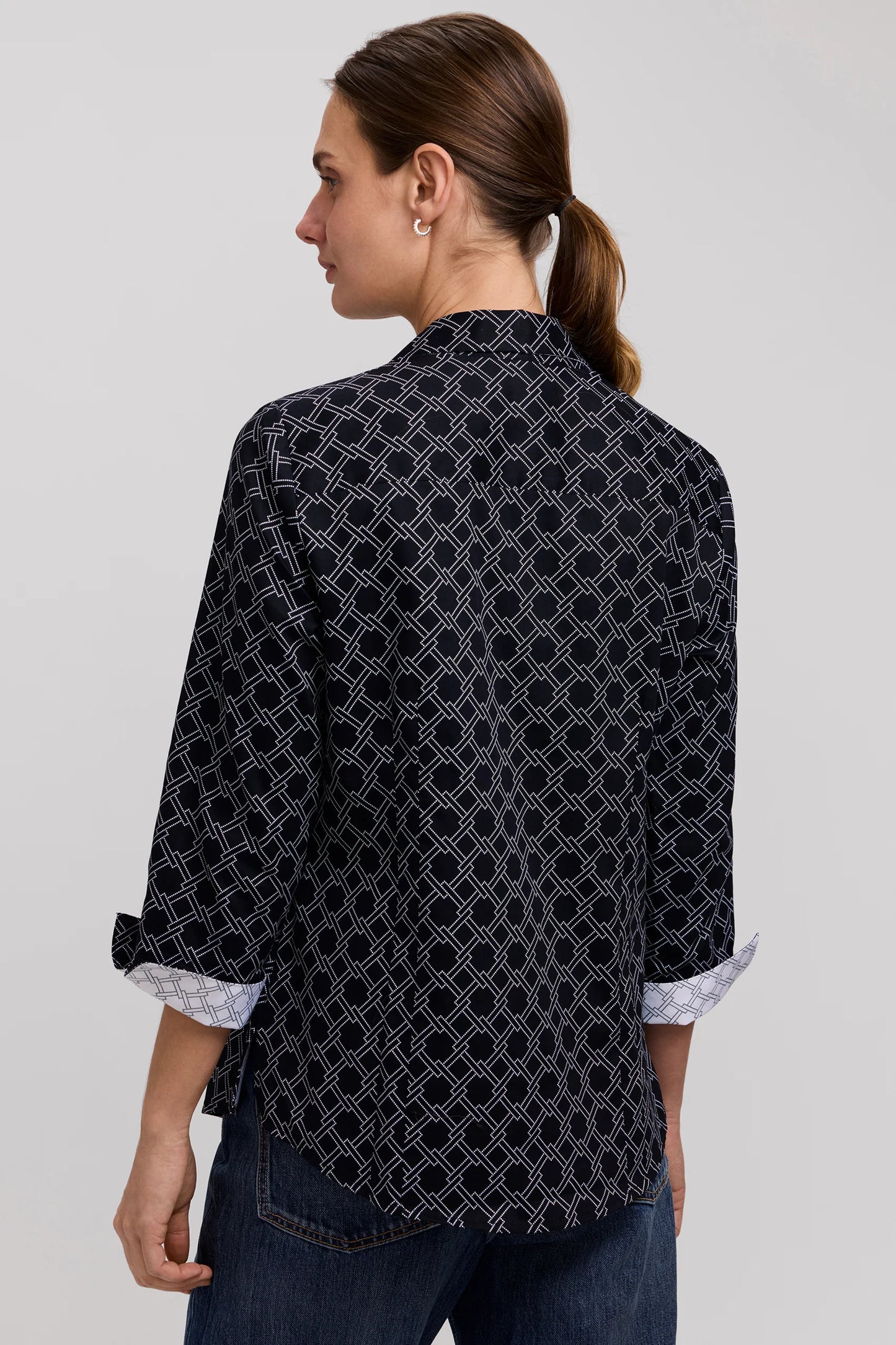 Foxcroft Midnight at Copenhagen Taylor Top