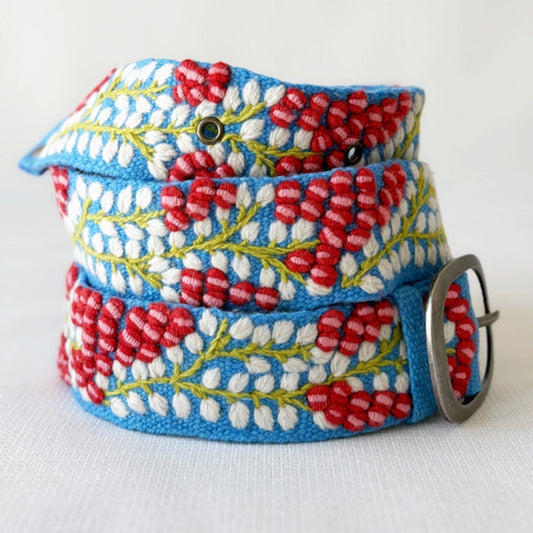 Jenny Krauss Berries on the Vine Embroidered Belt