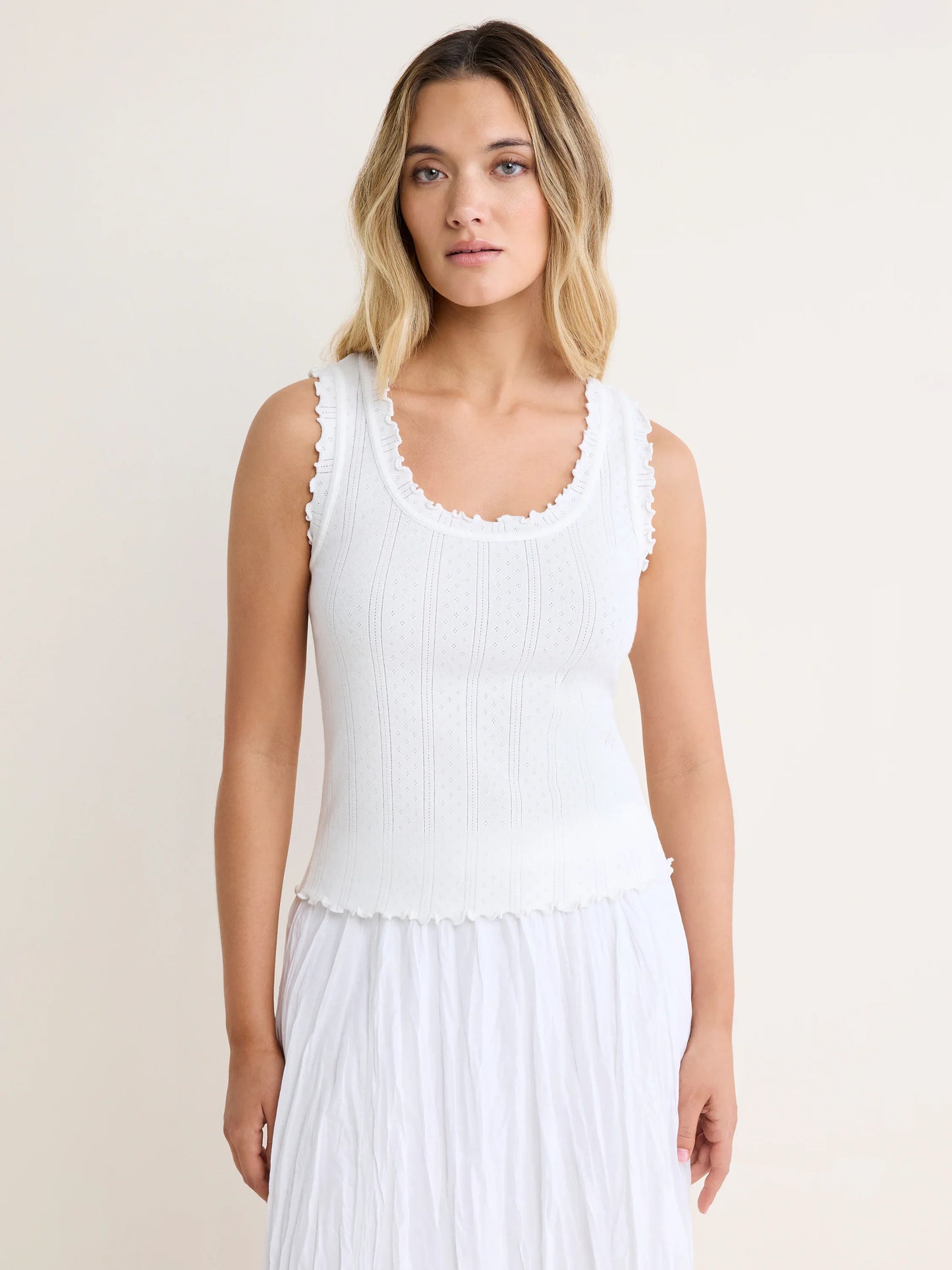 NIC+ZOE Pointelle Rib Ella Tank
