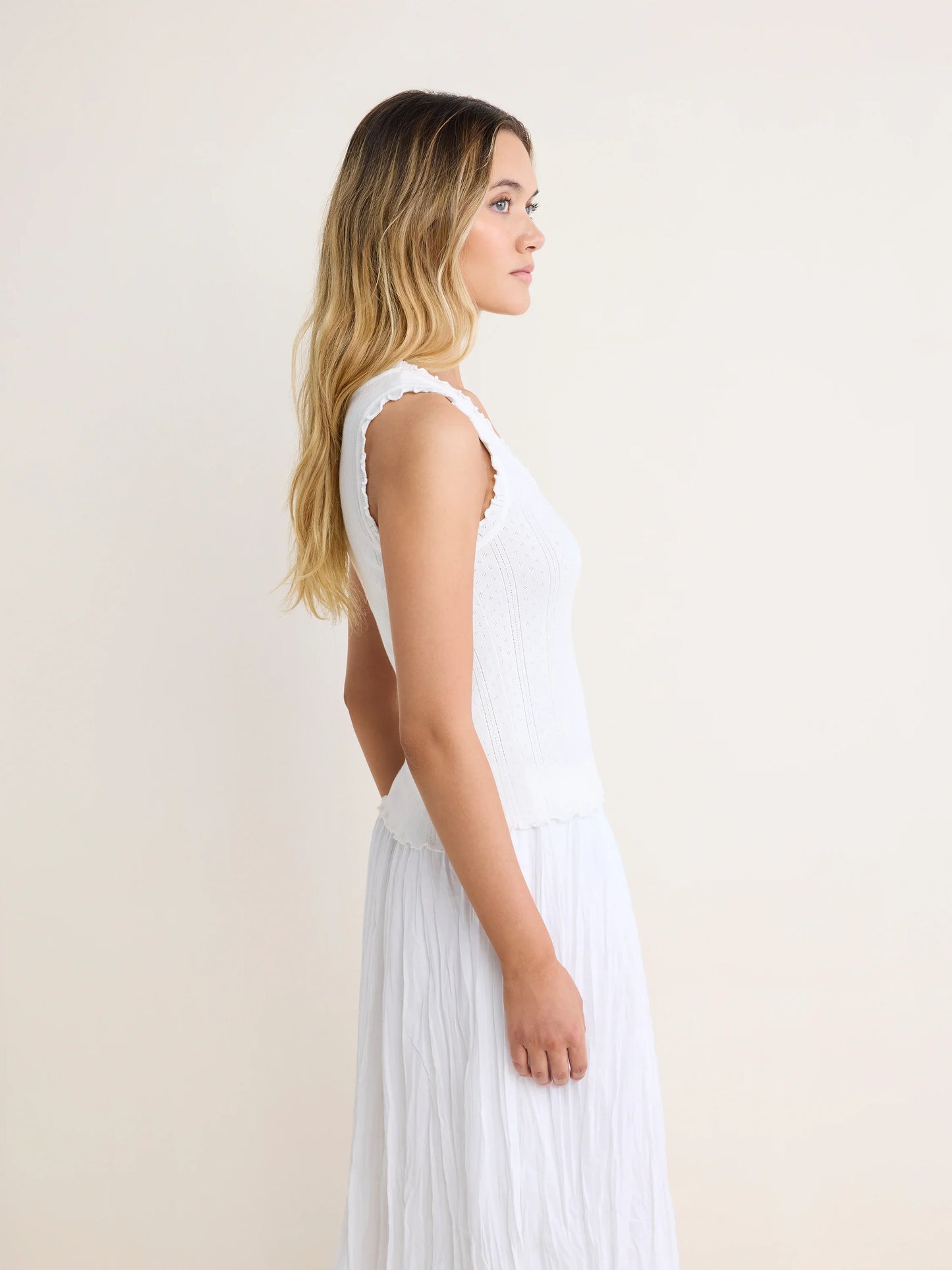 NIC+ZOE Pointelle Rib Ella Tank