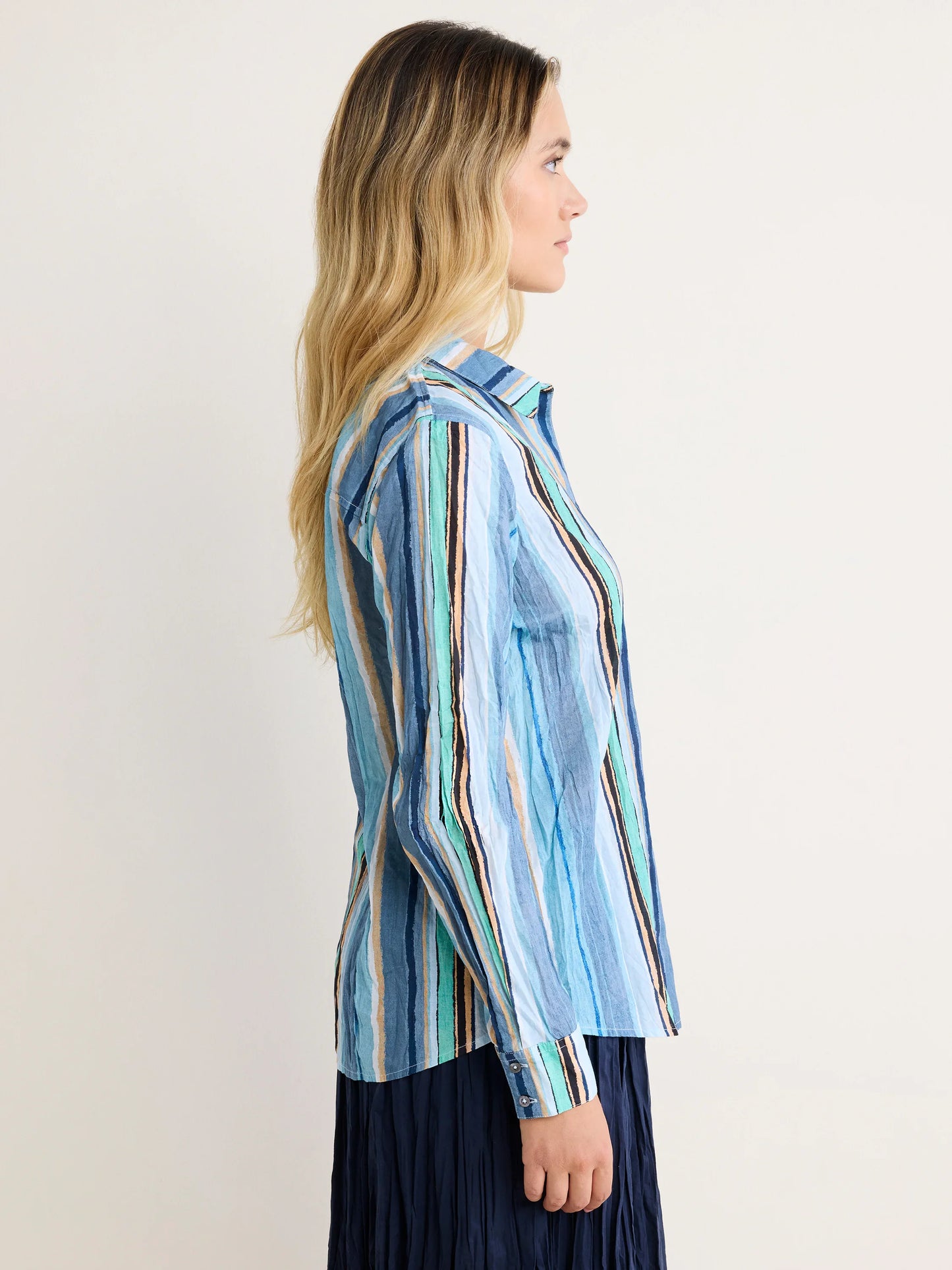 Nic+Zoe Stripe Core Cotton Shirt