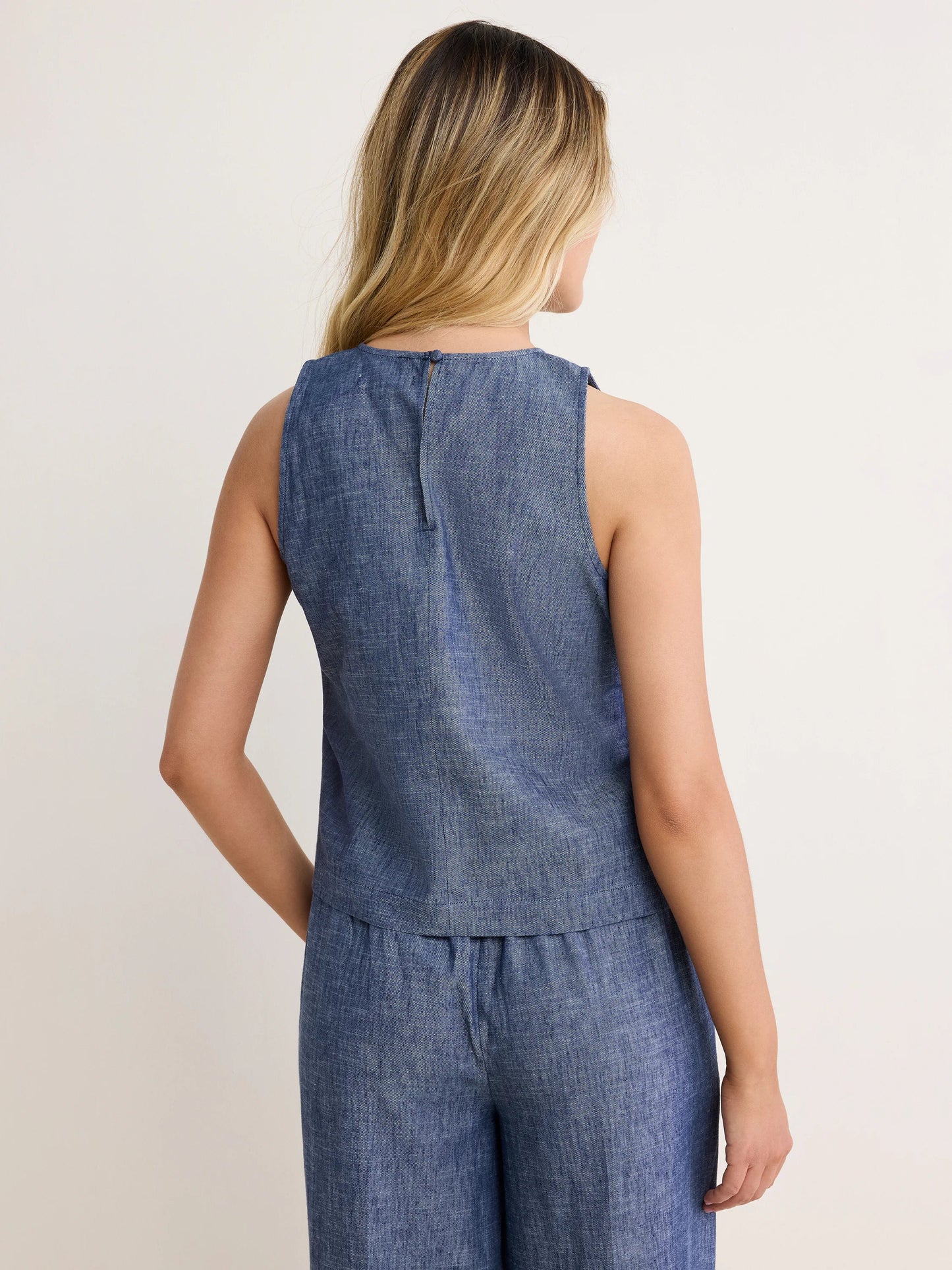 NIC+ZOE Chambray Mix Stevie Tank