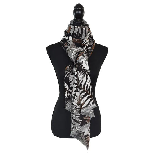AJAX FERN LEAF WOVEN SCARF