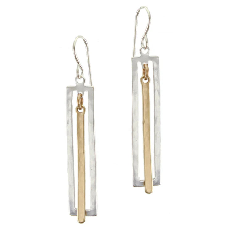 MARJORIE BAER FRAME WIRE EARRINGS