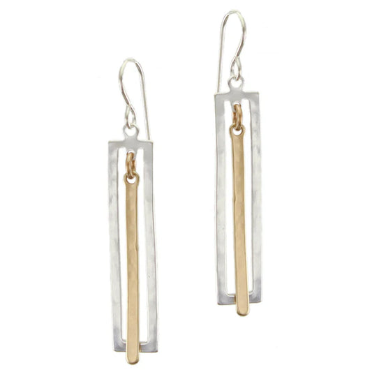 MARJORIE BAER FRAME WIRE EARRINGS