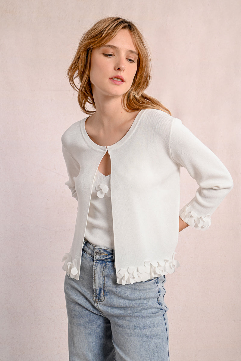 LADIES KNITTED CARDIGAN