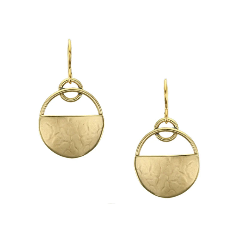Small Round Basket Wire Earrings