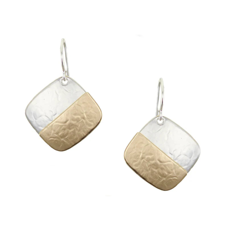 Medium Half & Half Square Wire Earrings Regular price