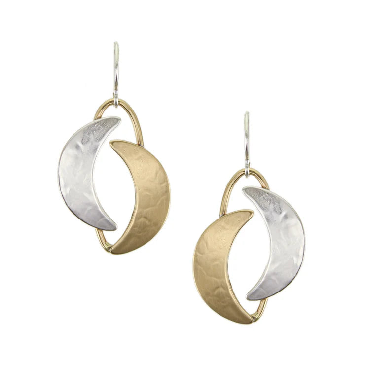 MARJORIE BAER DOUBLE CRESENT EARRINGS