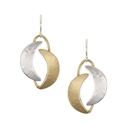 MARJORIE BAER DOUBLE CRESENT EARRINGS
