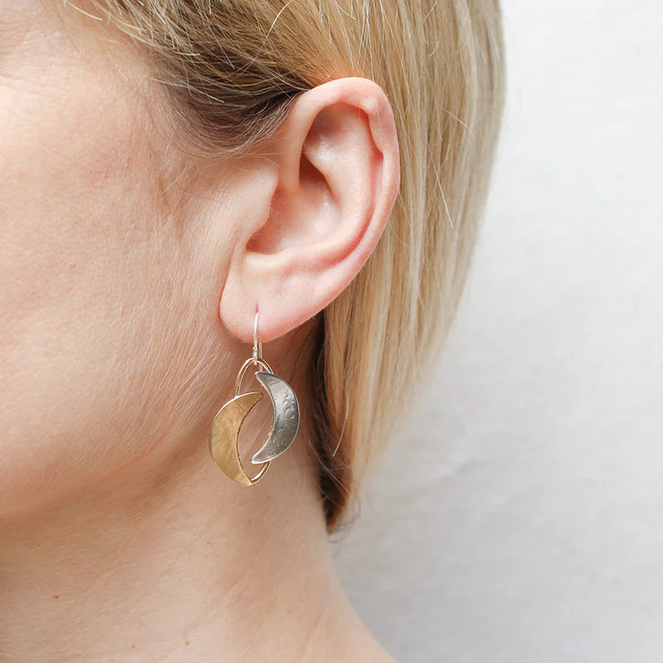 MARJORIE BAER DOUBLE CRESENT EARRINGS