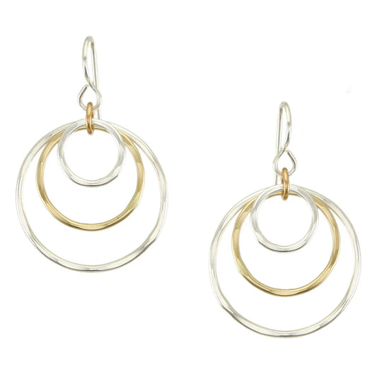 Medium Airy Rings Wire Earrings