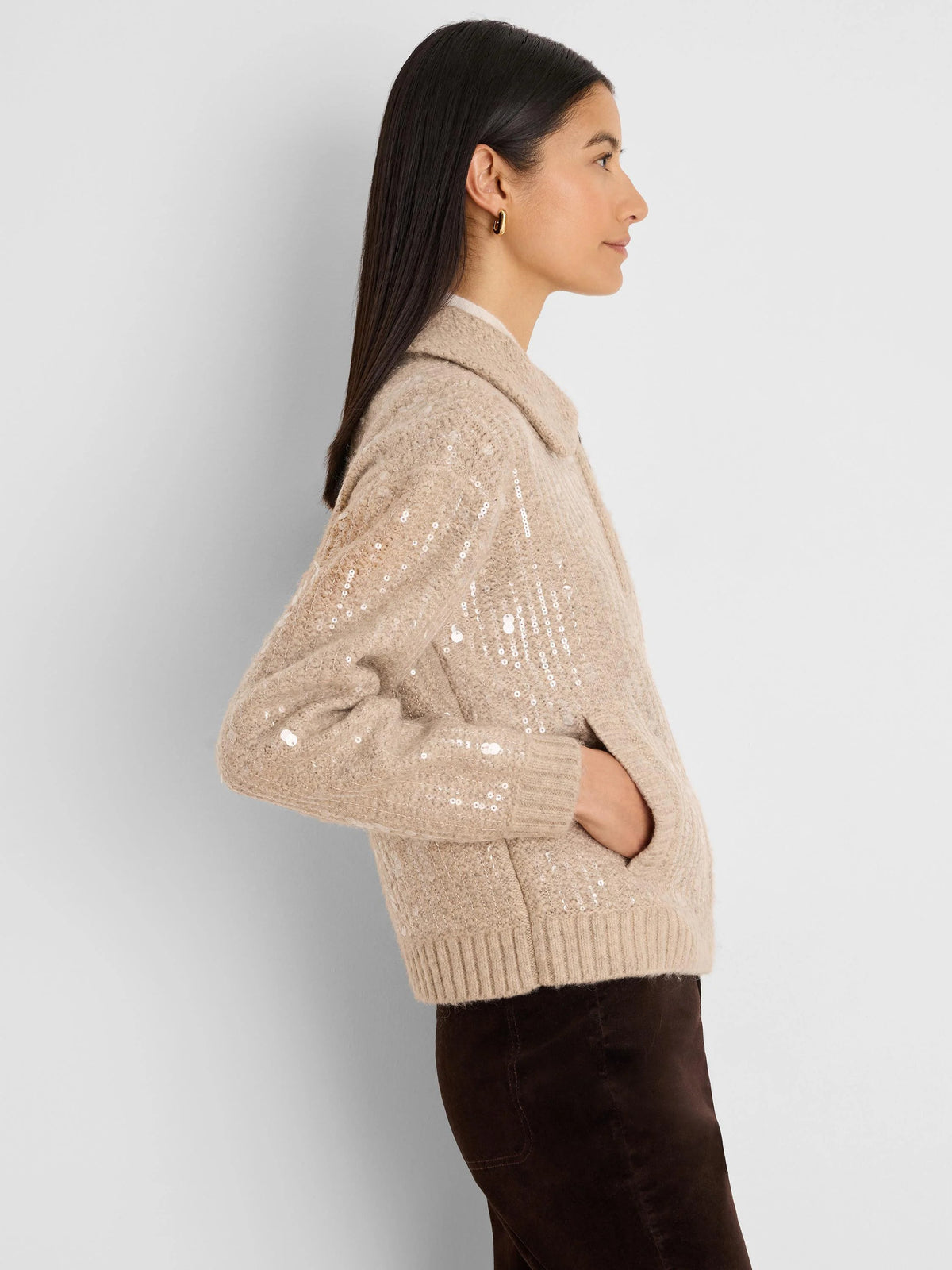 Nic+Zoe Shimmer Knit Jacket