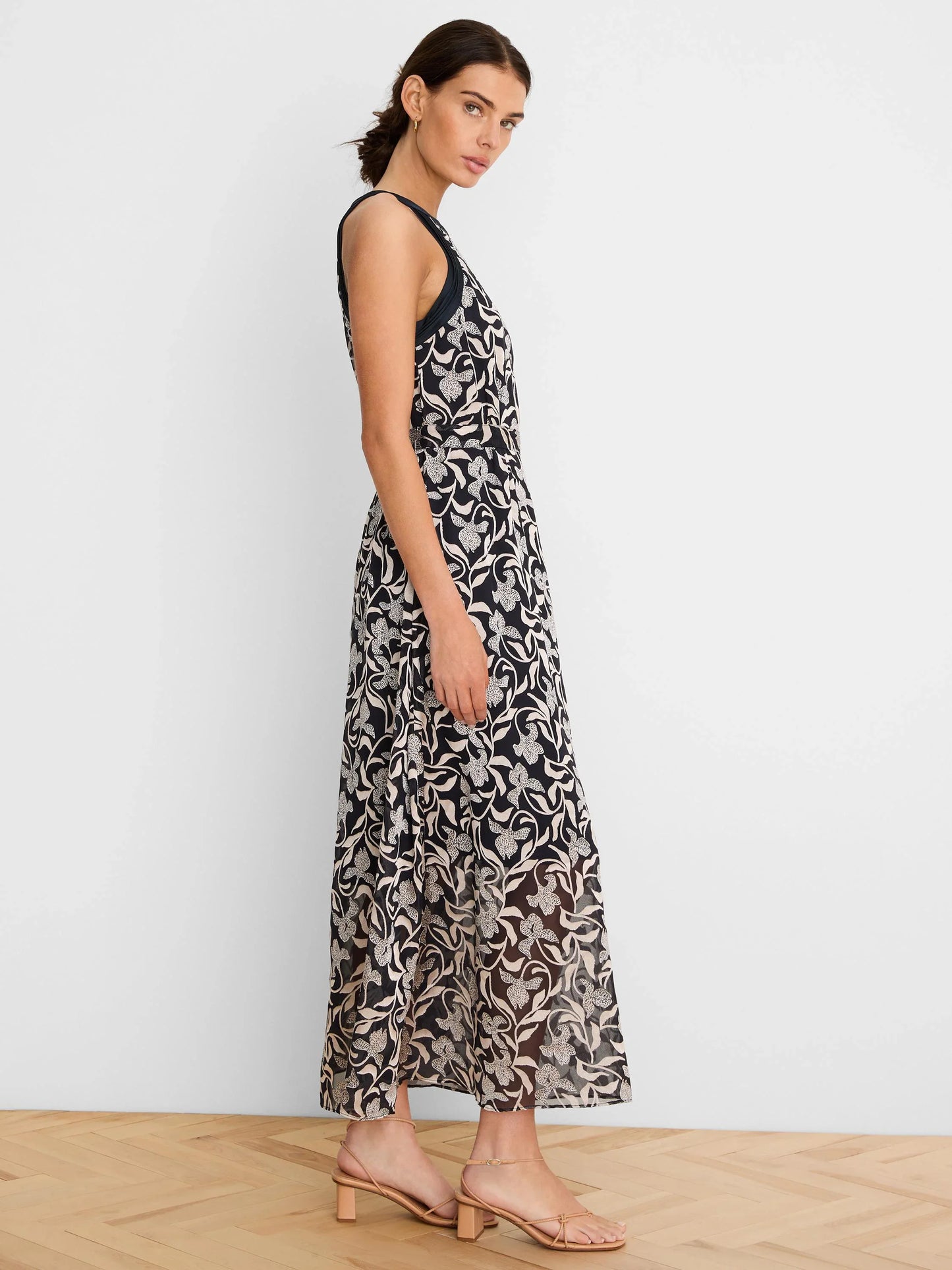 NIC+ZOE Gold Label Floral Burnout Becca Dress
