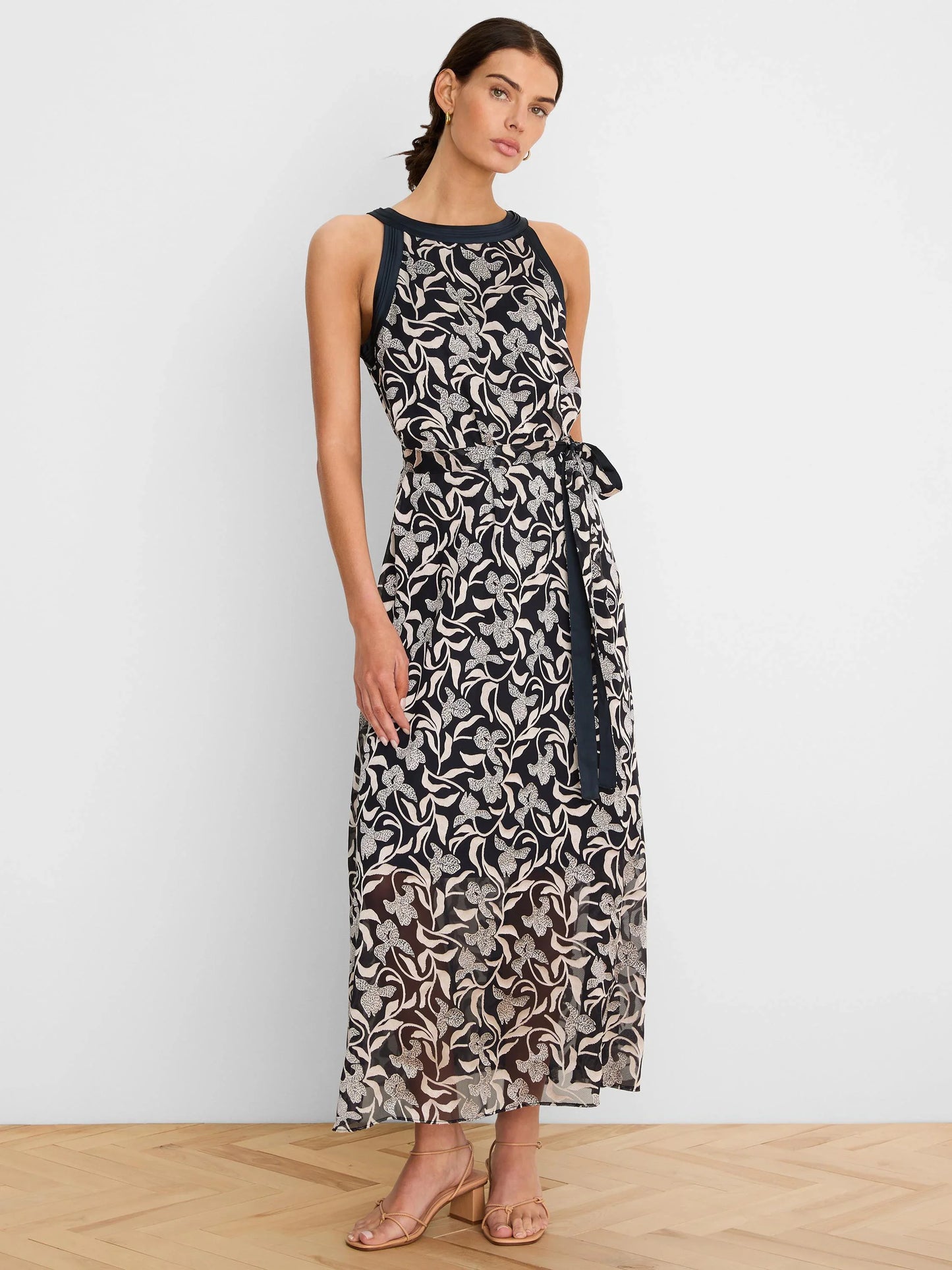 NIC+ZOE Gold Label Floral Burnout Becca Dress
