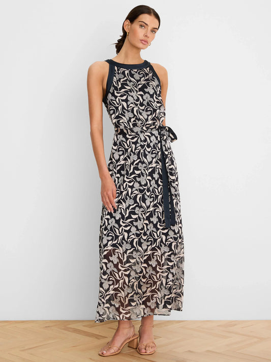 NIC+ZOE Gold Label Floral Burnout Becca Dress