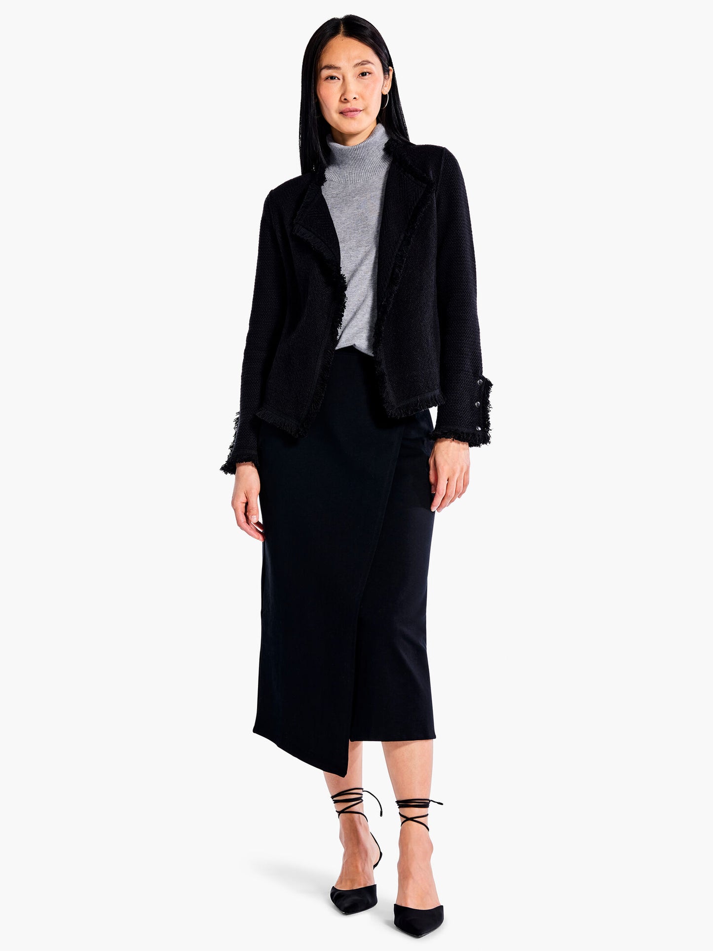 NIC+ZOE SLEEVELESS TURTLENECK SWEATER TEE