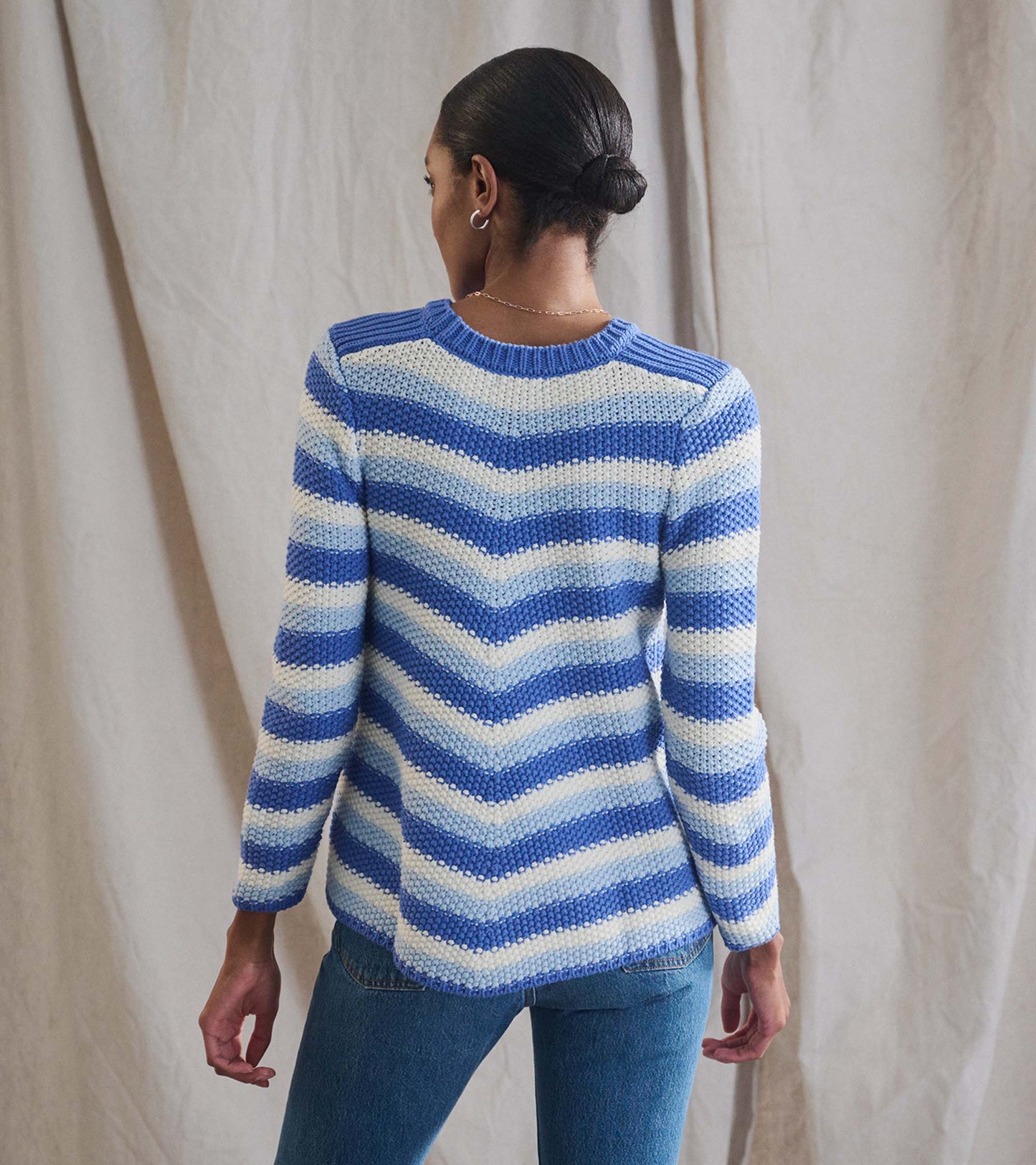 HATLEY CHEVRON SWING SWEATER