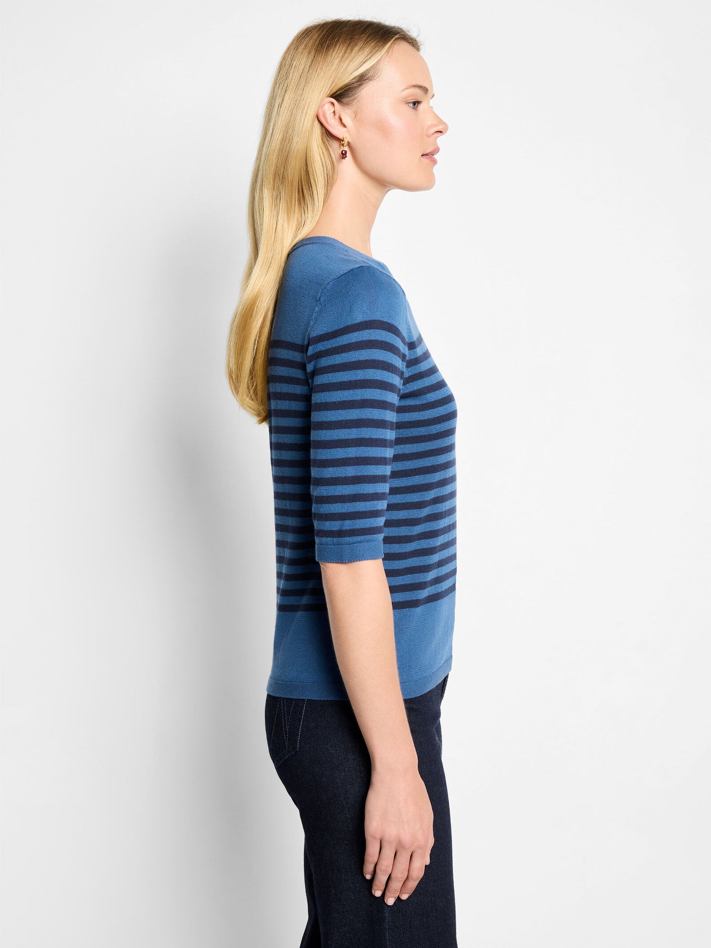 NIC+ZOE Stripe Pure Cotton Sweater Tee