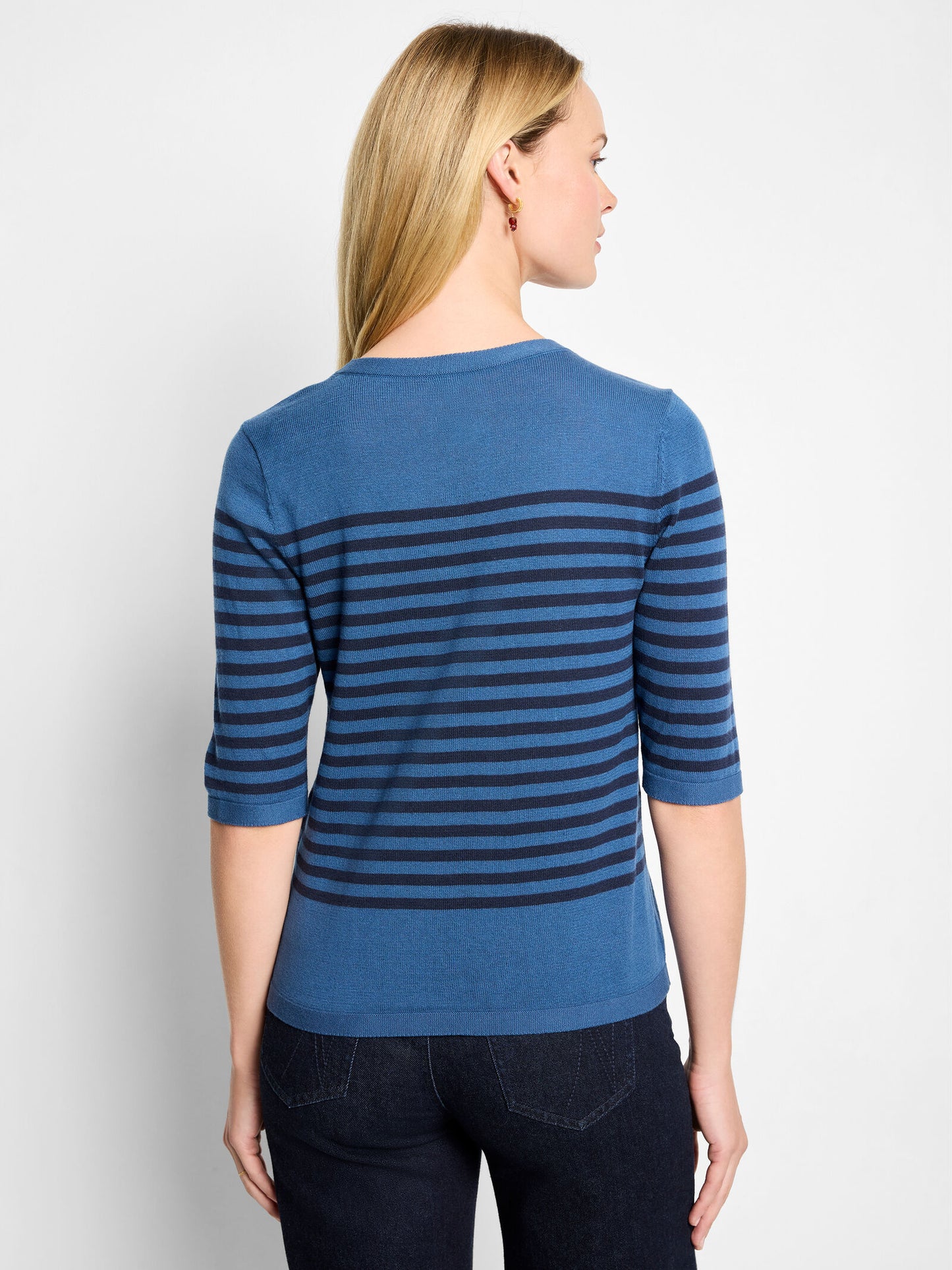 NIC+ZOE Stripe Pure Cotton Sweater Tee