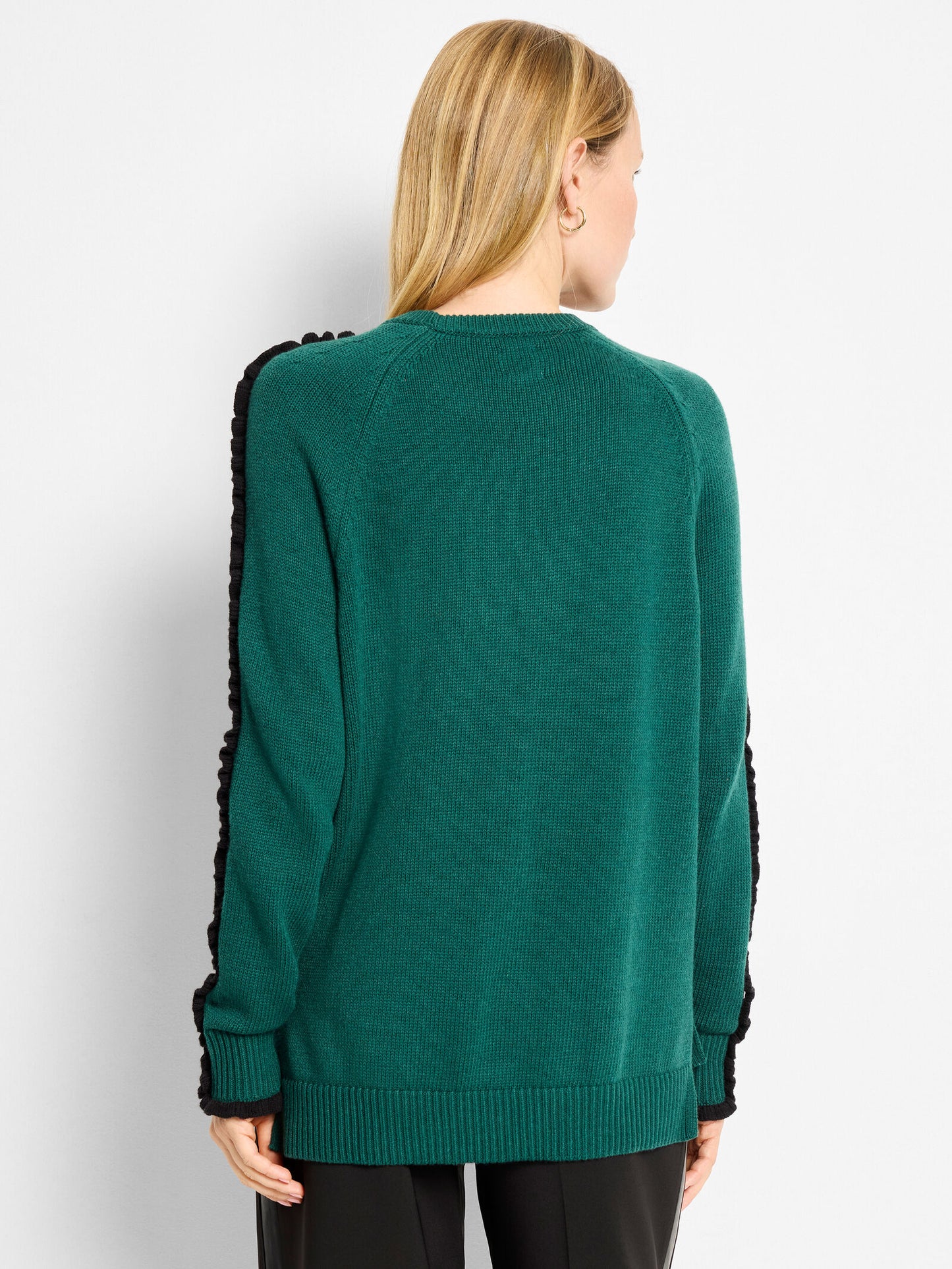 NIC+ZOE RUFFLED DOWN SWEATER
