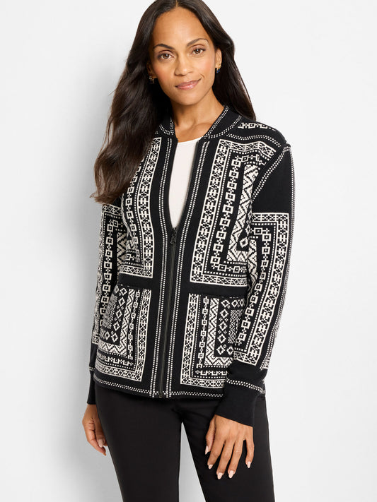 NIC+ZOE NORDIC NIGHTS REVERSIBLE JACKET