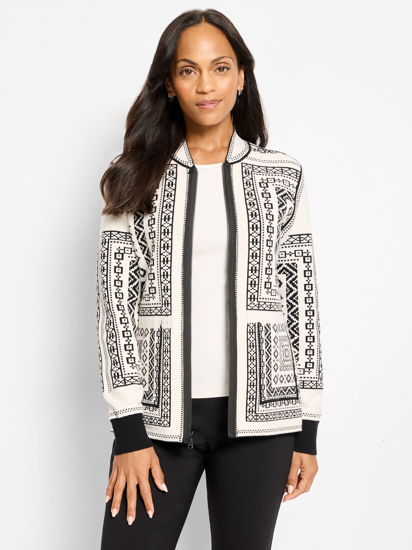 NIC+ZOE NORDIC NIGHTS REVERSIBLE JACKET