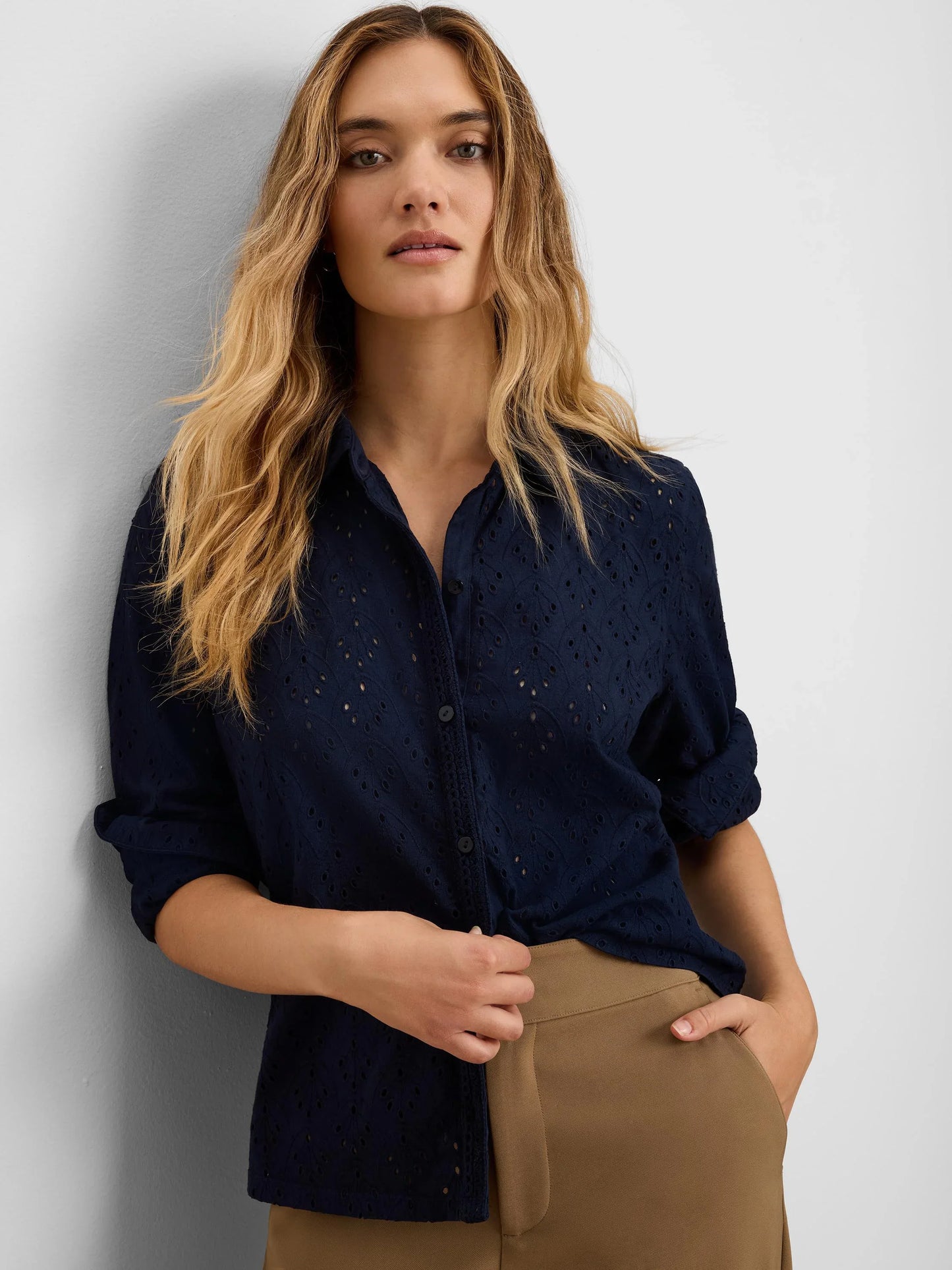 Nic+Zoe Knit Eyelet Pop on Top