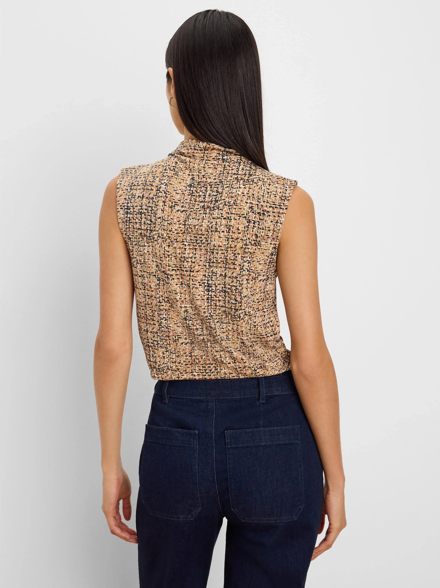 Nic+Zoe Printed Tweed Knit Tank
