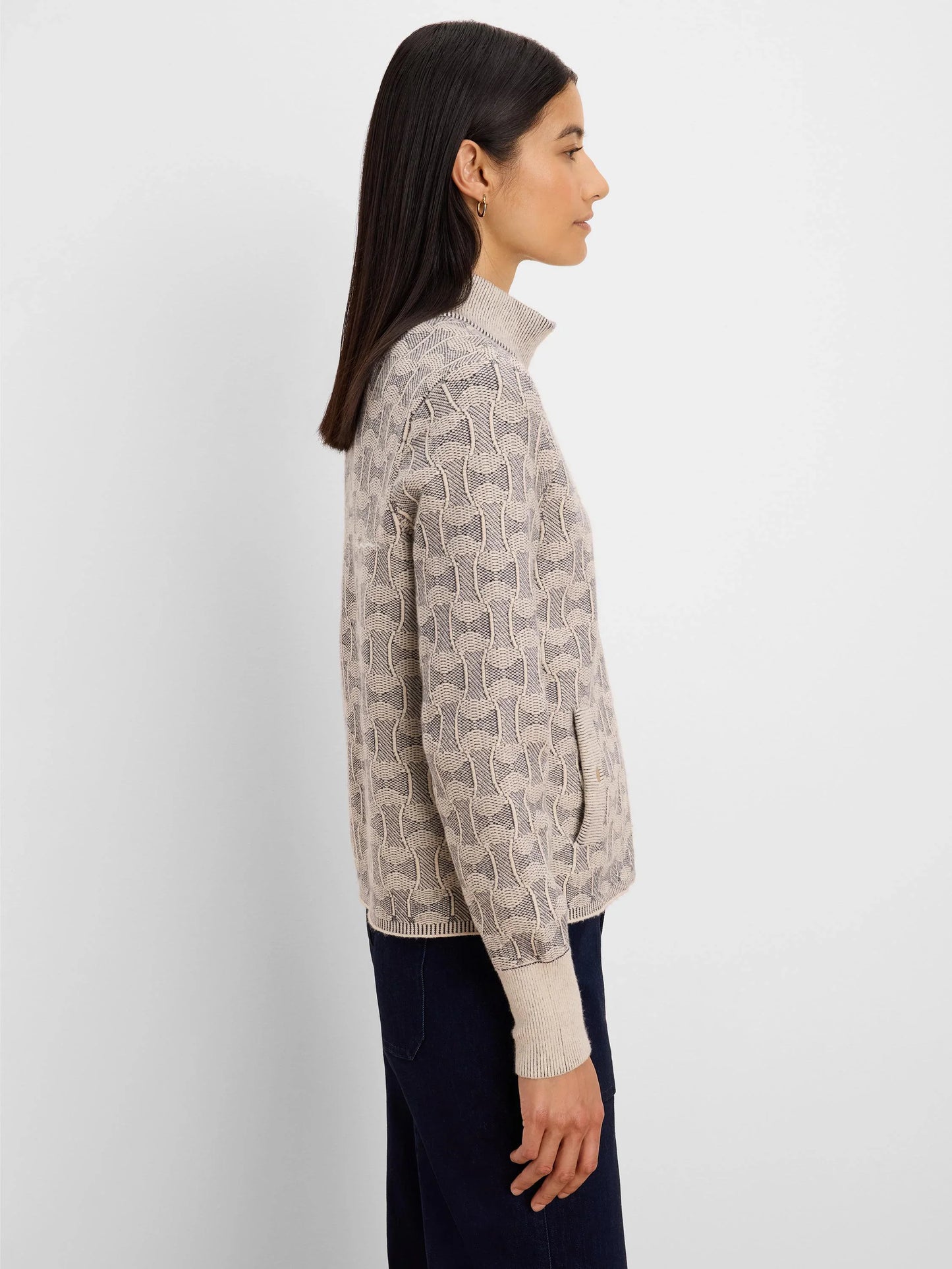 Nic+Zoe Dapper Swirl Knit Jacket