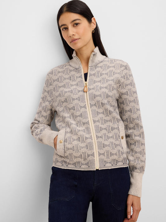 NIC+ZOE Dapper Swirl Knit Jacket