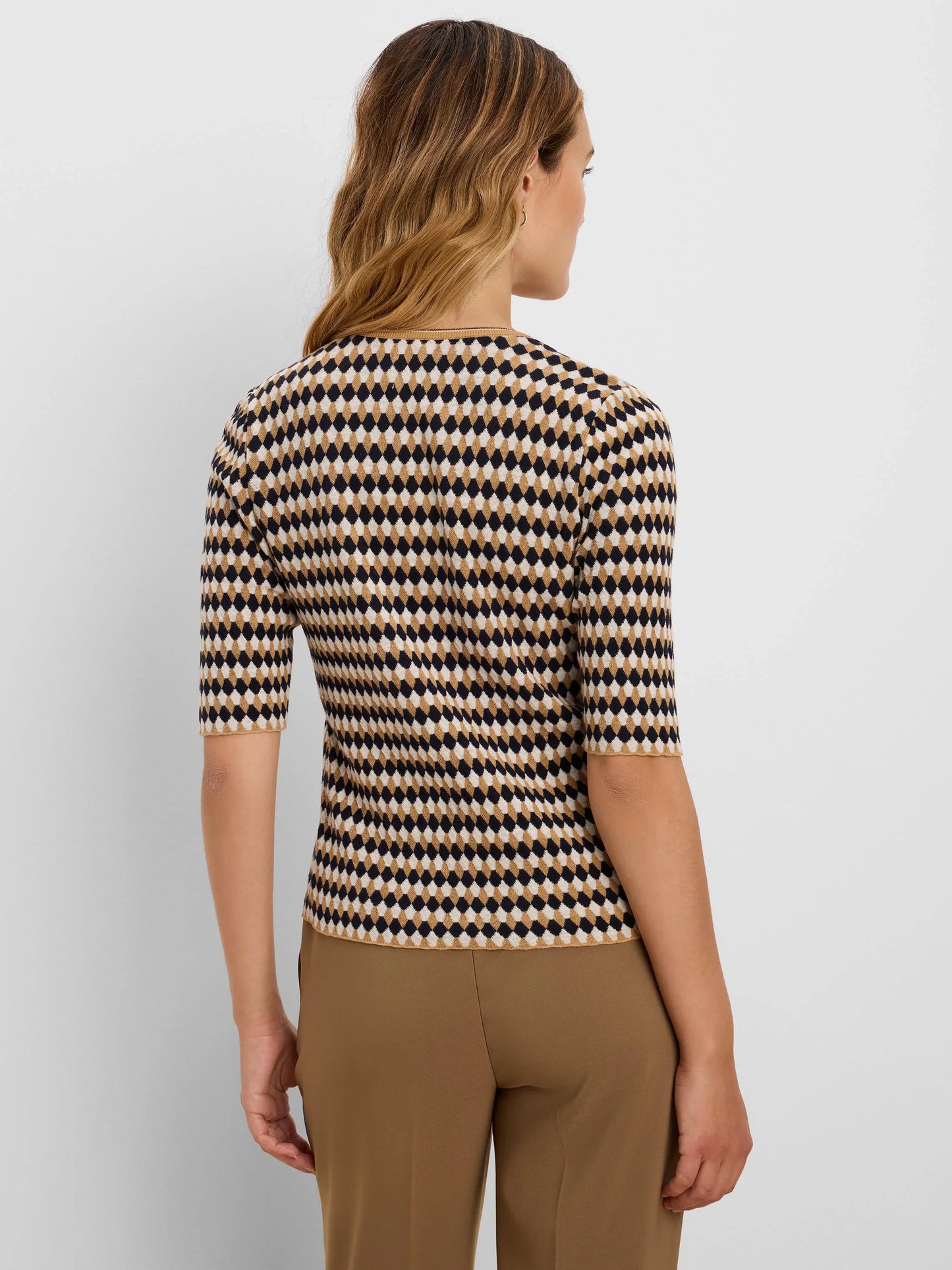 Nic+Zoe Angled Jacquard Sweater