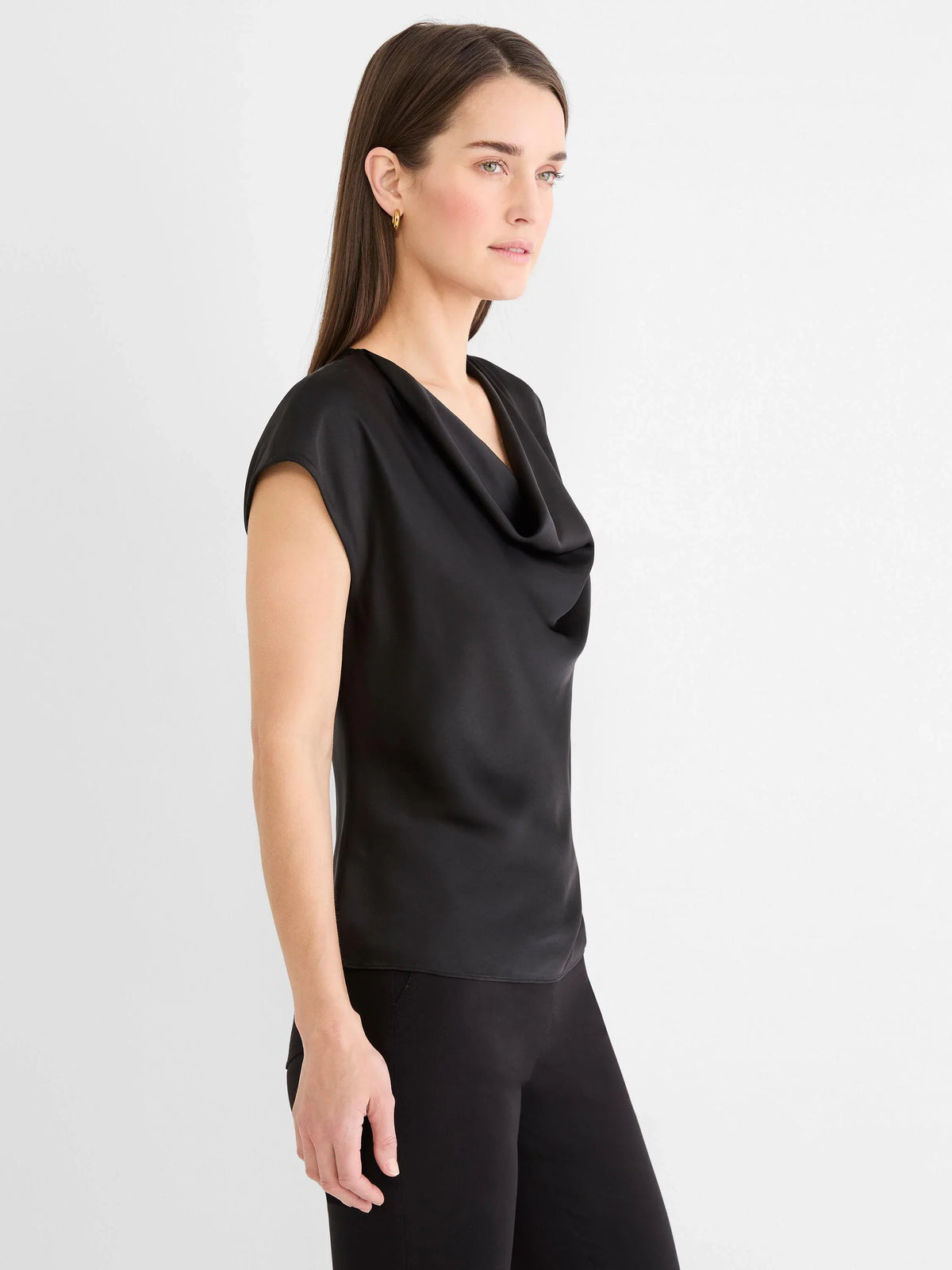 Nic+Zoe Drape Neck Day Gloss Tee