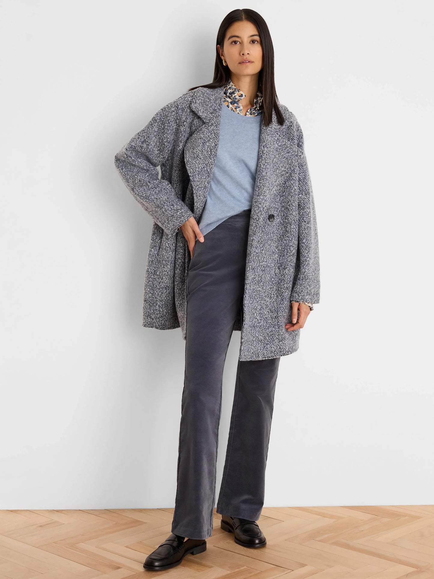 NIC+ZOE Berkeley Boot High Rise Stretch Velvet Pant
