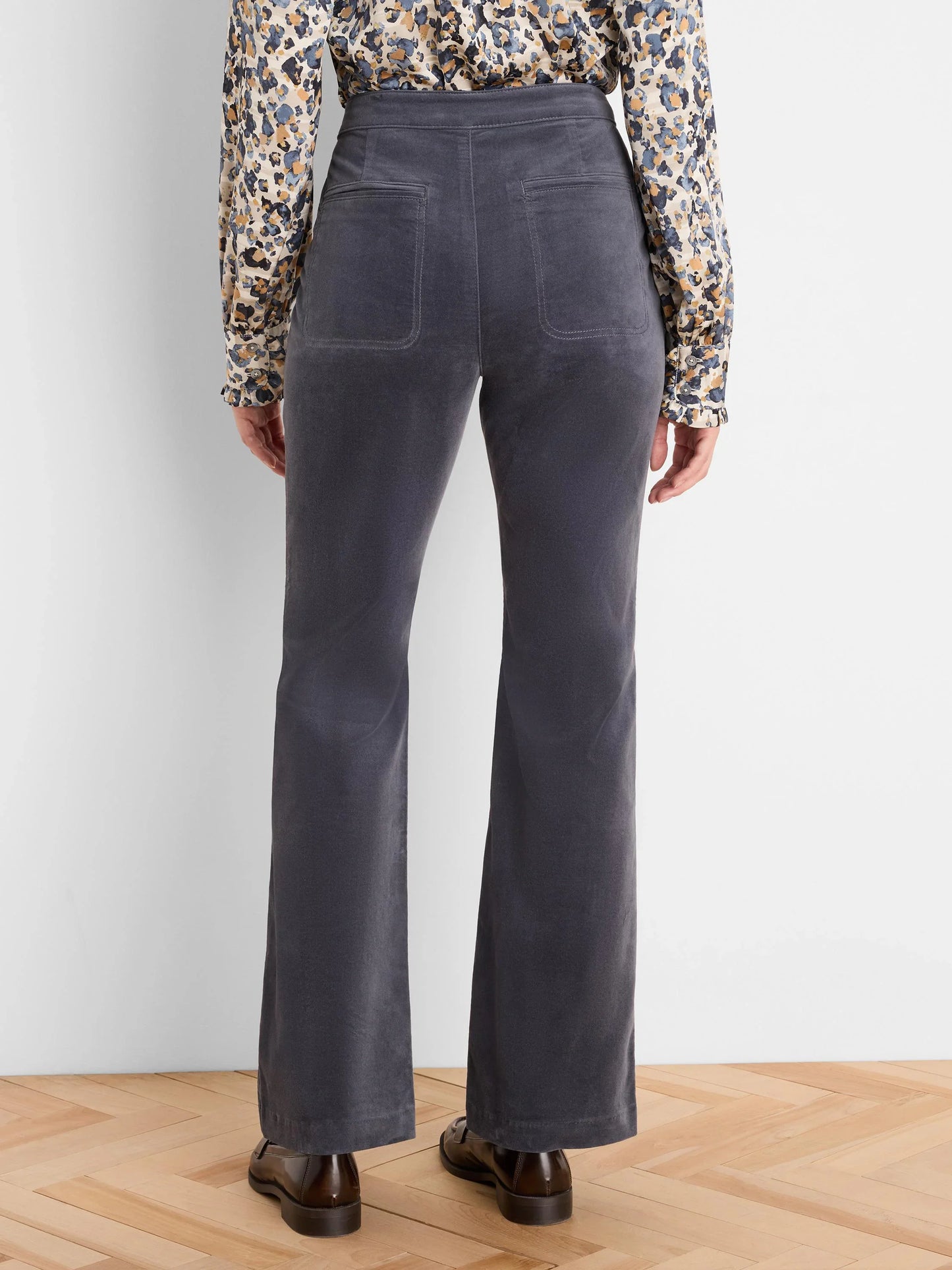 NIC+ZOE Berkeley Boot High Rise Stretch Velvet Pant