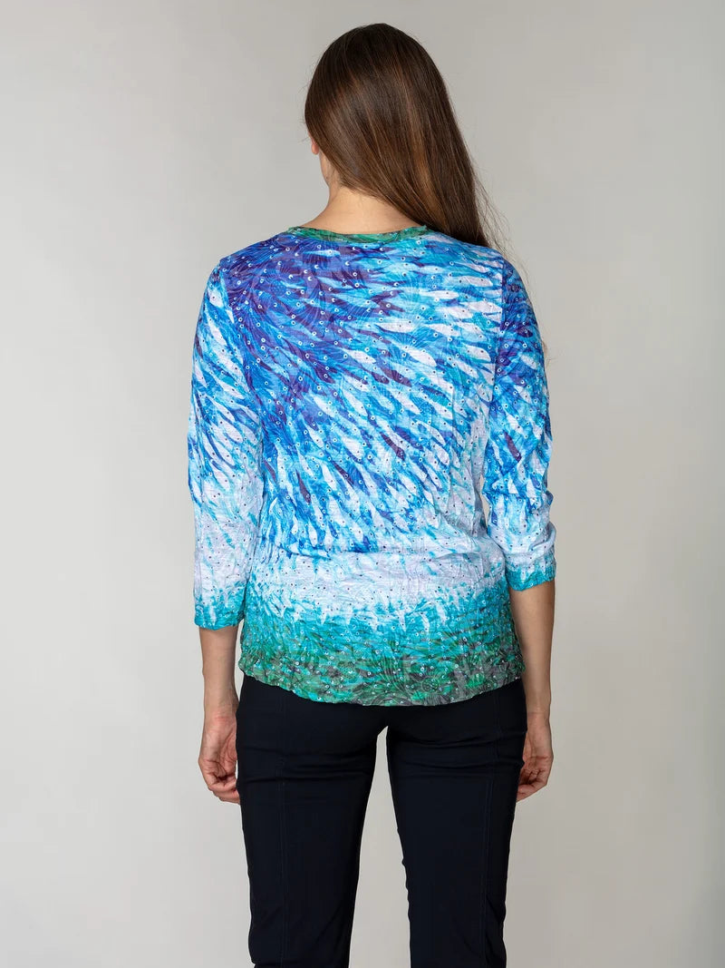Carine Round Neck Fish Currant