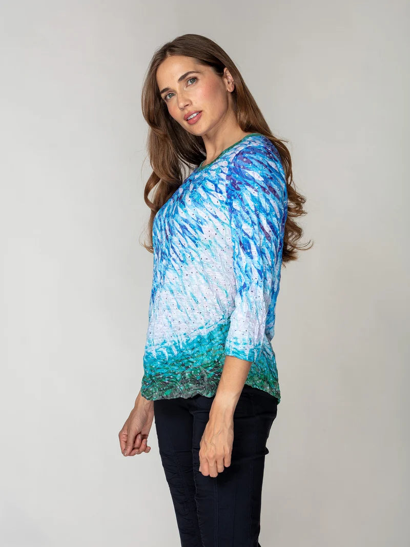 Carine Round Neck Fish Currant
