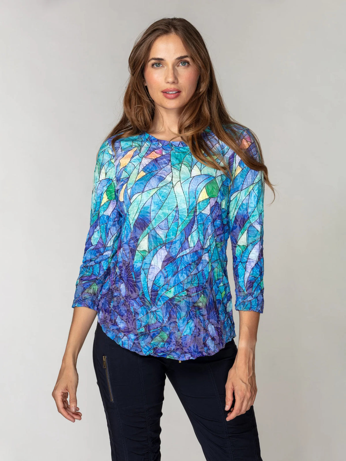 Carine Round Neck Top