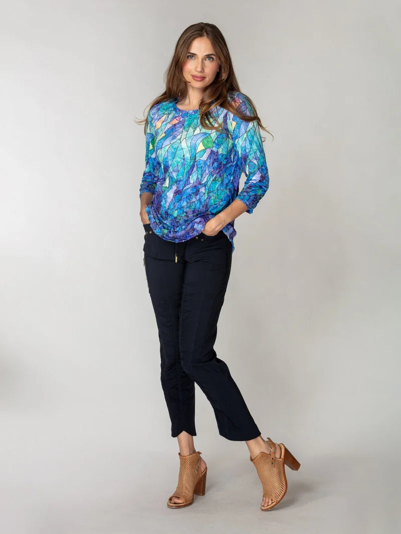 Carine Round Neck Top