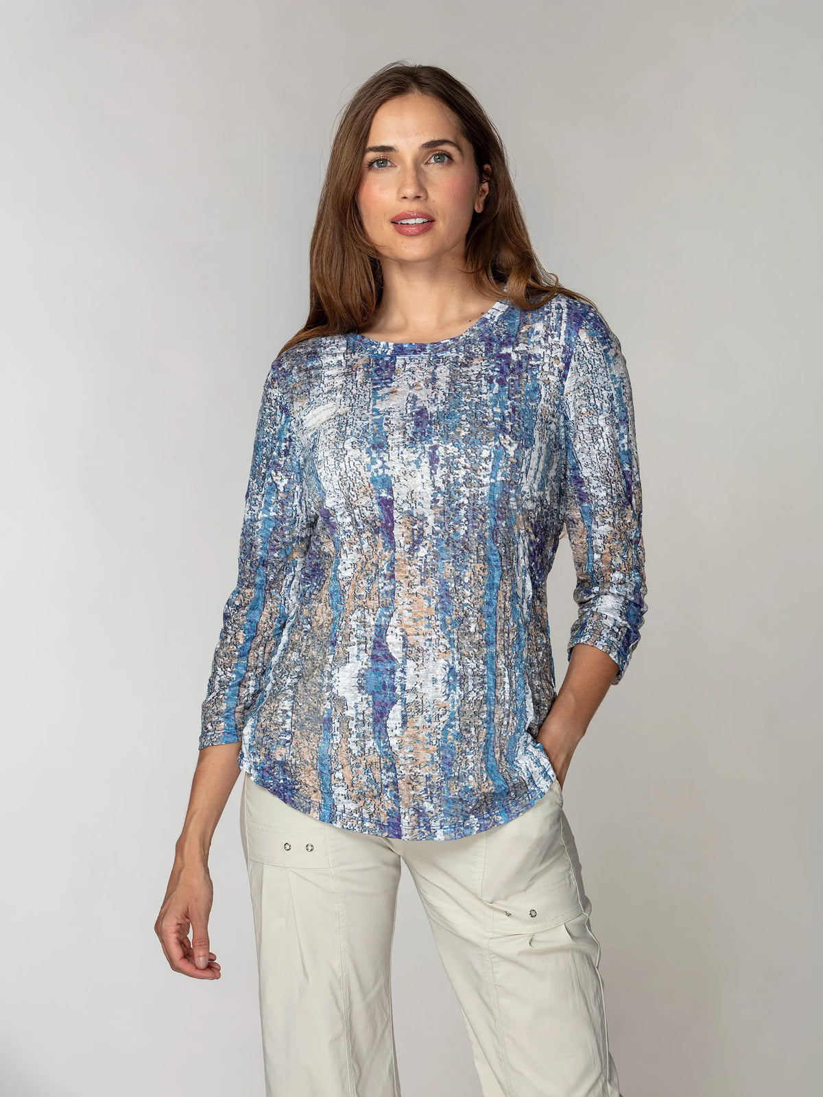 Carine Round Neck Top