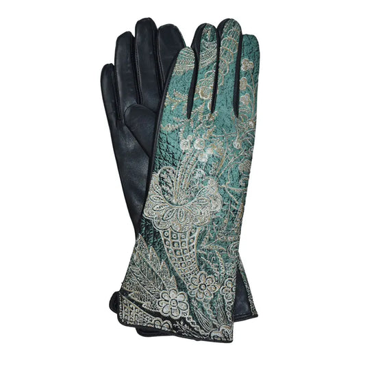 DUPATTA KEHLANI METALIC LEATHER GLOVES