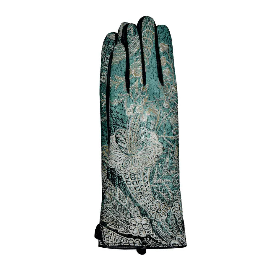 DUPATTA KEHLANI METALIC LEATHER GLOVES