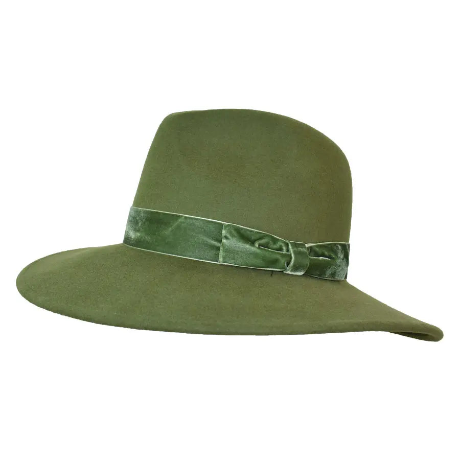 DUPATTA NELSON II VELVET TRIMMED FEDORA