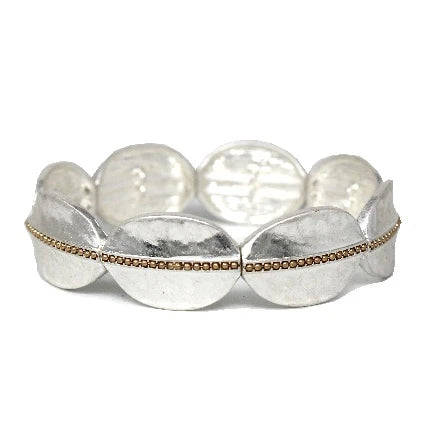 Meghan Browne Larkin Silver Gold Bracelet
