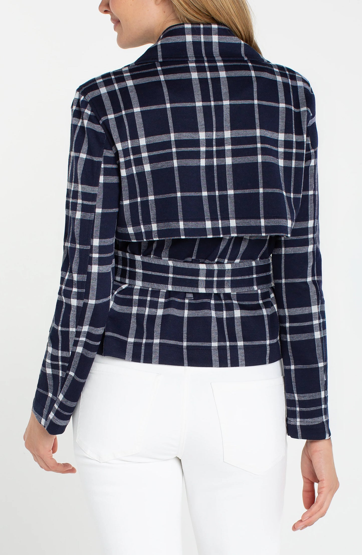 Liverpool Cropped Trench Jacket With Belt