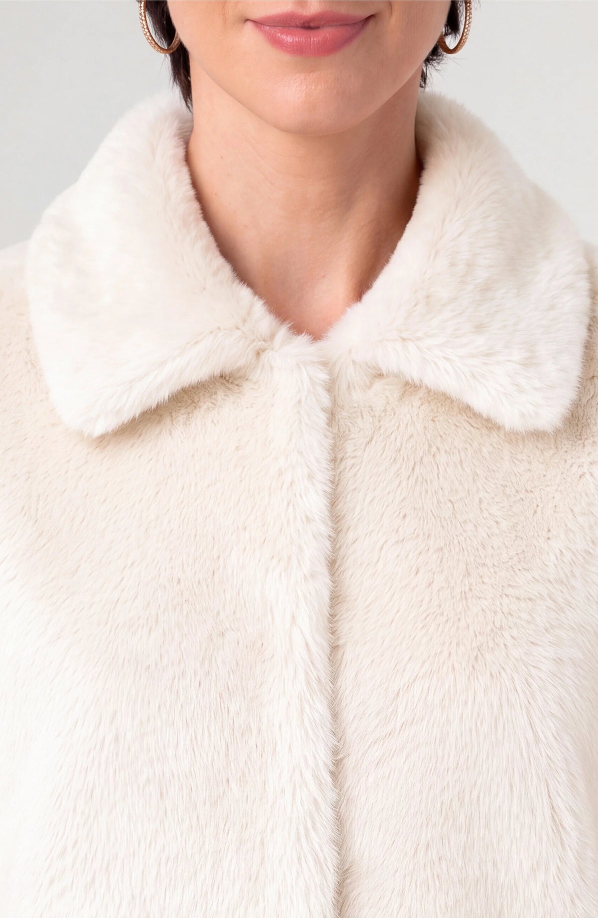 Liverpool Collared Faux Fur Jacket