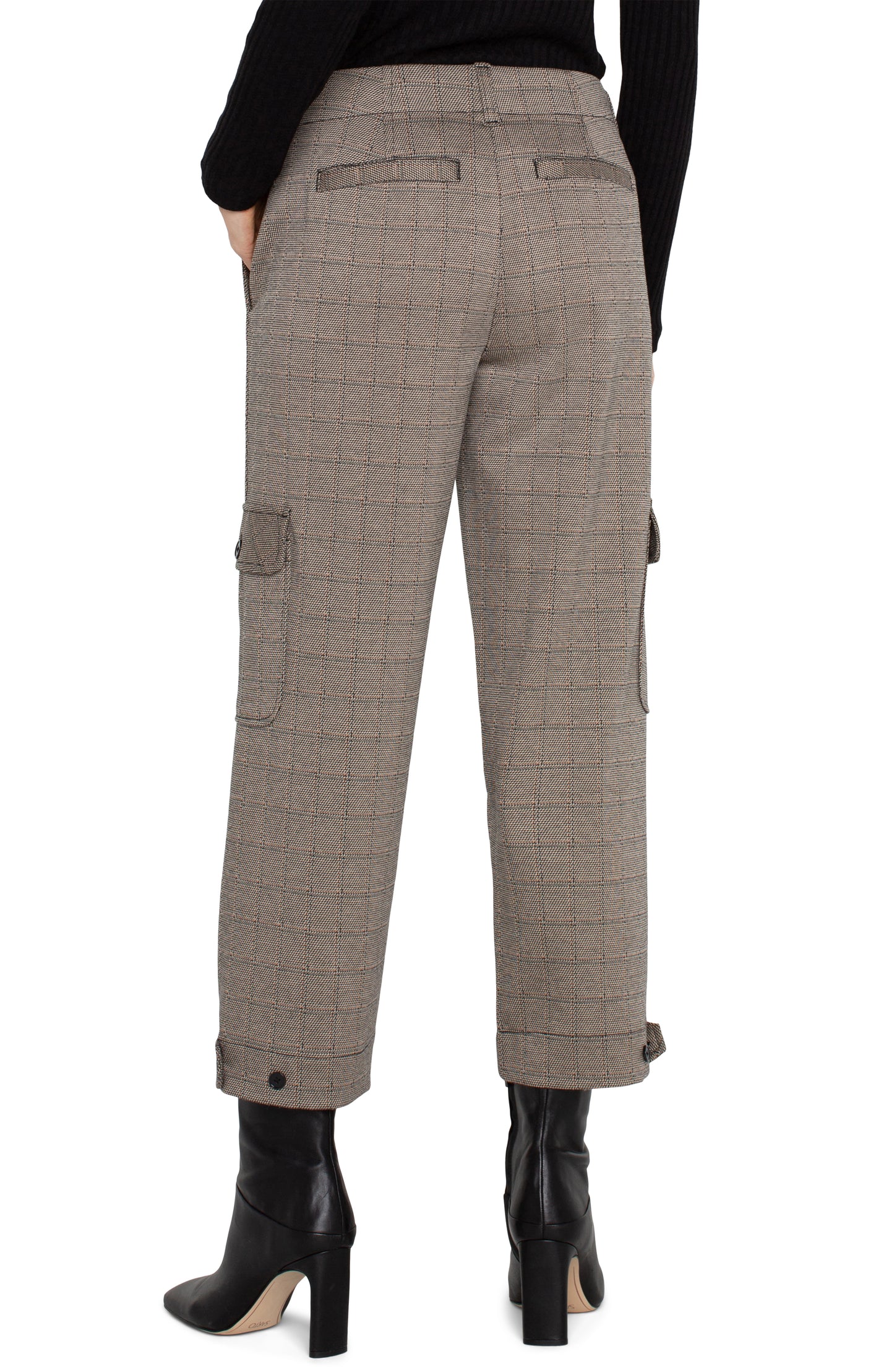 LIVERPOOL UTILITY CROP W/TAB HEM & CARGO POCKETS 26" INSEAM - PETITE