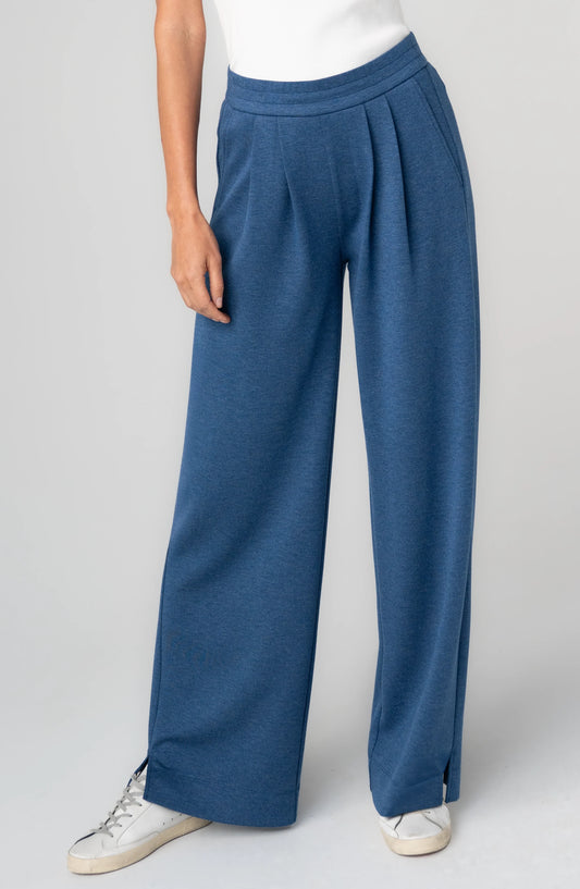 Liverpool Pull on Pleated Wide Leg Pants
