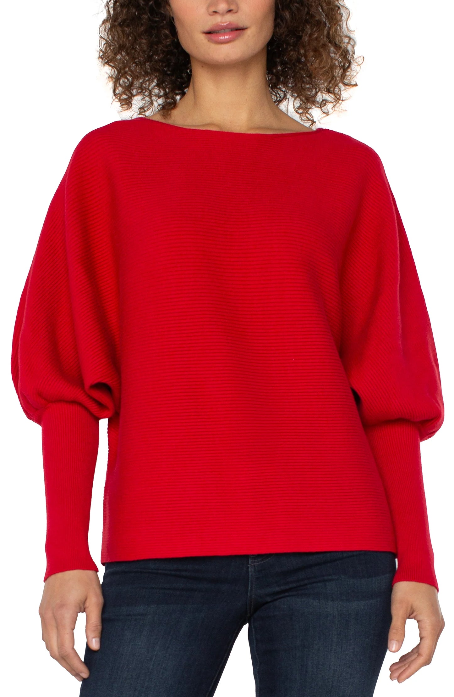 LIVERPOOL LONG SLEEVE BOAT NECK DOLMAN SWEATER