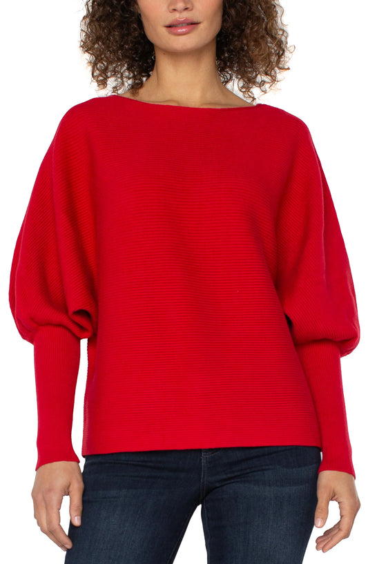 LIVERPOOL LONG SLEEVE BOAT NECK DOLMAN SWEATER